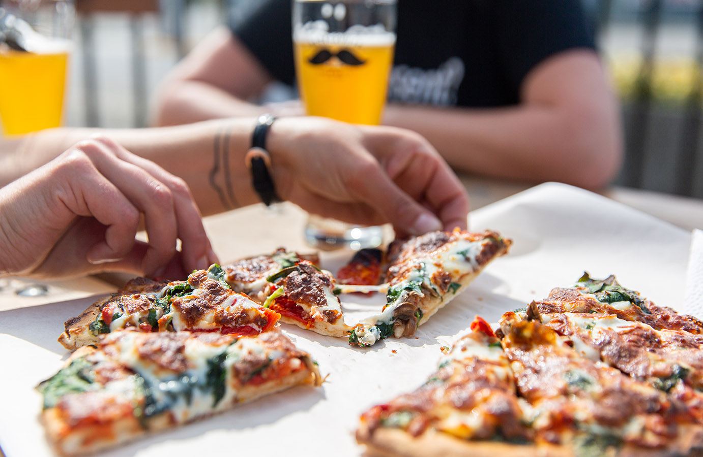 Sharing Pizza