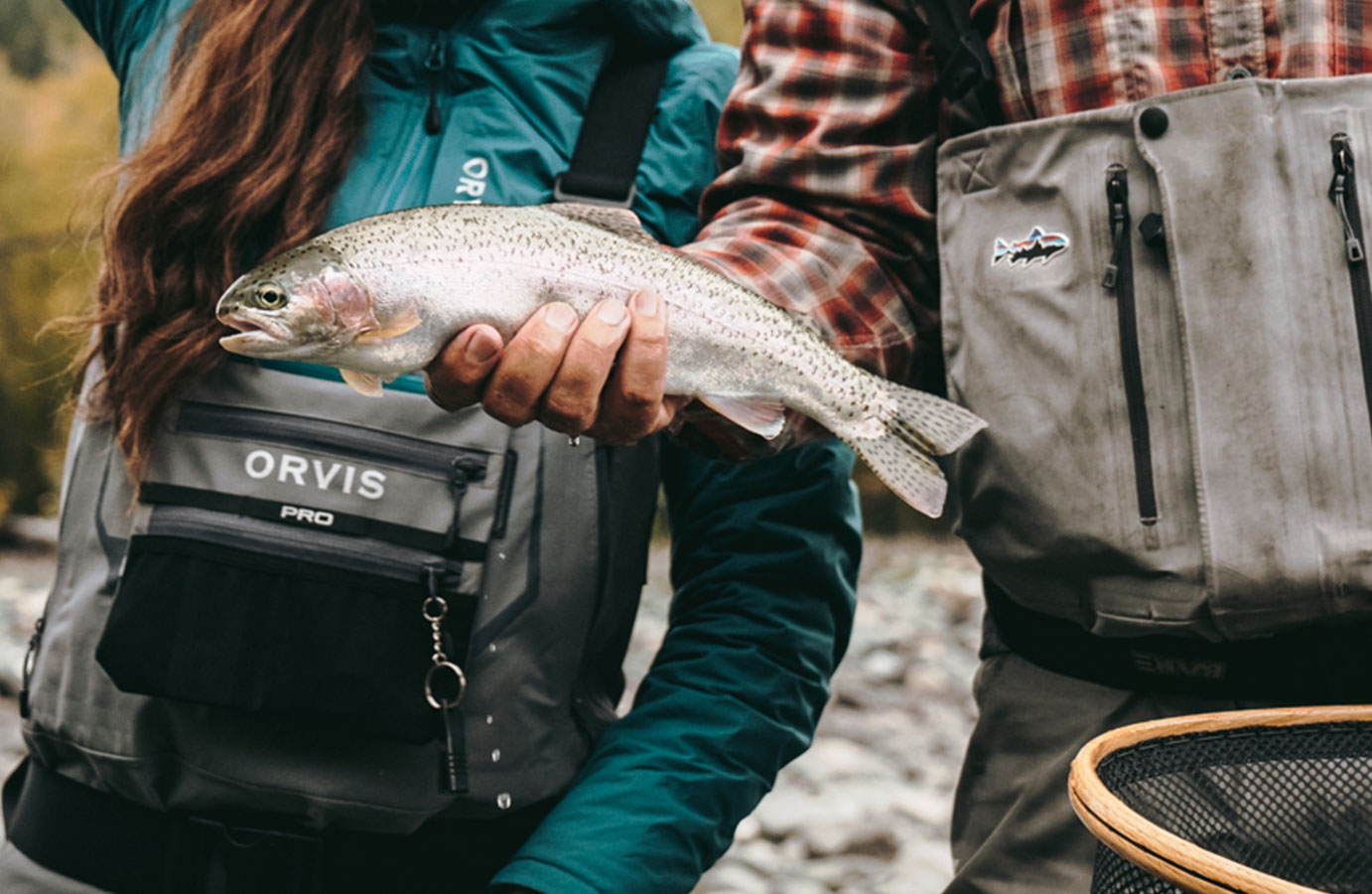 Fish in hands