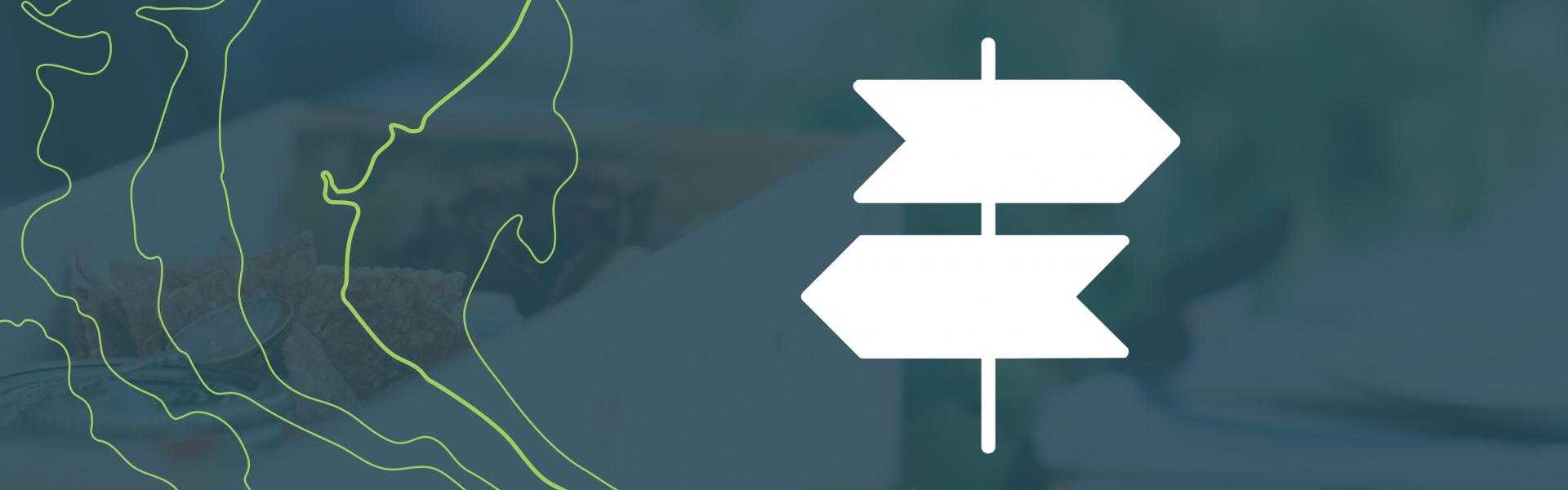 Trail sign icon